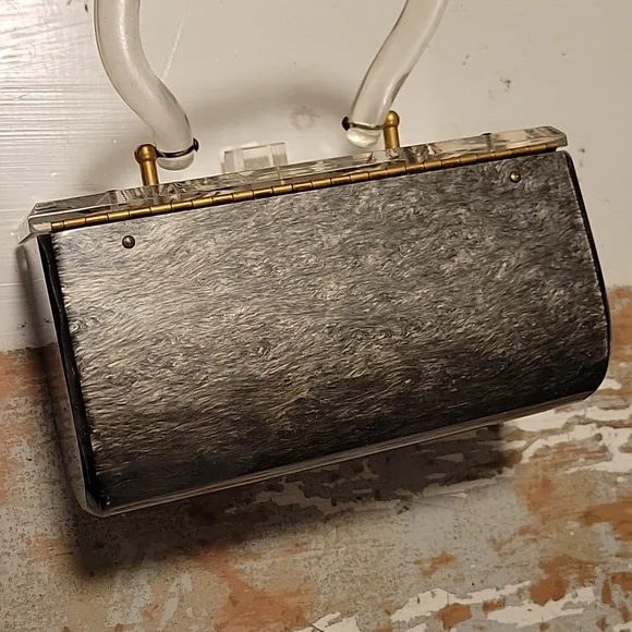 Lucite 1950s Box Purse - Picture 4 of 8